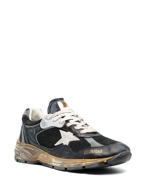 RUNNING DAD NET AND NAPPA UPPER SUEDE STAR GOLDEN GOOSE DELUXE BRAND | GMF00199.F003270.90282/BLACK/SILVER/ICE